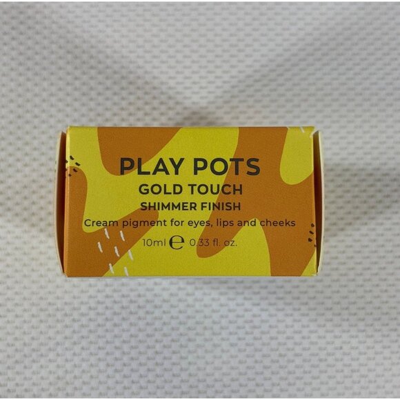 Jecca Blac Play Pots Gold Touch Shimmer Finish 10ml Versatile Eyes Lips Cheeks - Picture 3 of 7